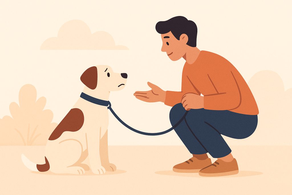 Dog training guide image for Understanding Freezing on Walks: Causes and Solutions
