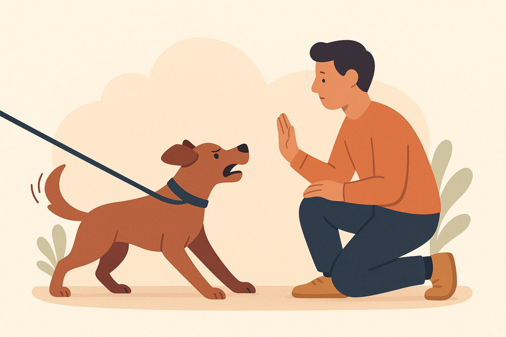 Dog training guide image for Understanding and Managing Leash Frustration in Dogs